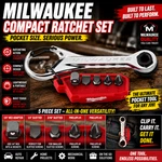 Milwaukee Tool 48-22-2950 7-IN-1 Multi-bit Mini Ratchet Bits Compact Racheting. Fixed Price $24.99.