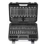 Mayouko 107-PIECE Bit Socket Set, 1/4", 3/8" And 1/2" Drive, One Size. Fixed Price $139.99.