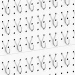 Huhole 80 Pegboard Hooks J-hook Inch Silver 1"-40PACK,. Fixed Price $22.85.