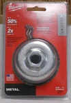 Milwaukee 48-52-5060 Crimped Wire 3 Inch Cup Brush- Carbon Steel. Fixed Price $19.99.