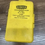 Sears Craftsman Power Screwdriver Bit Set 92565 Vtg Usa Yellow Case. Fixed Price $18.99.