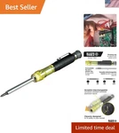 Klein Tools 32614 Precision Multi-bit Screwdriver With Anodized Aluminum Barrel. Fixed Price $27.99.