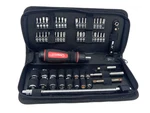 Crescent Ratcheting Screwdriver Bit Socket Set 65PC Lot Soft Carry Case. Fixed Price $39.95.
