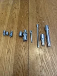 Husky/stanley - Tool Lot, Extensions,adapters, Universal Joint 1/4 ,3/8 & 1/2. Fixed Price $50.00.