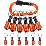Facaincxs 6PCS Bit Holders Keychain, 1/4 Inch Hex Shank Small, Orange. Fixed Price $11.88.