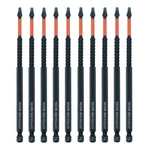 Autotoolhome 10 Pack #2 Square Driver Bit Long 6INCH, Black. Fixed Price $18.79.