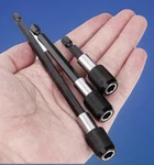 3 - Piece Positive Lock Screwdriver Hexagon Bit Holder Extension Set Lengths. Fixed Price $15.85.