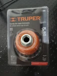 Truper CT-608X Brush Cup 3" Coarse Braided Wire, 5/8"-11 Arbor. Fixed Price $10.50.