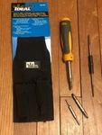Ideal 35-908 7-IN-1 Twist-a-nut Screwdriver W/35-923, 35-927, 35-915. Fixed Price $50.00.