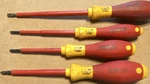 Wiha Softfinish Insulated Screwdriver Set Phillips/slotted 4PC Red/yellow. Fixed Price $30.00.