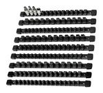 Amm 9-PIECE Socket Organizer, 1/2 Inch, 3/8 And 1/4 9PC, Black. Fixed Price $33.43.