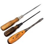 Crescent Jamestown K505, Irwin Flat Slotted Screwdriver Set, 3 Pcs, Made Usa. Fixed Price $40.80.