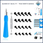 Universal Blue Screwdriver For Ring Doorbell Models With 20 Replacement Screws. Fixed Price $8.80.