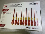 Wiha 32080 10 Piece Insulated Softfinish Cushion Grip Screwdriver Tray Set. Fixed Price $70.00.
