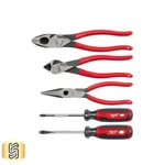 Milwaukee MT500-5 Dipped Grip Cutting Pliers & Cushion Screwdriver Usa. Fixed Price $110.99.