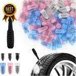 100PCS Tire Repair Plug Kit Self Service Fix Set With Screwdriver. Fixed Price $11.07.