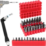 46PCS Security Bit Set With Torx, Square, Metric & Sae Hex, Red. Fixed Price $18.48.