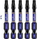 Pieces T25 Hollow In. Impact Tough Magnetic Insert Bit Set, #25 2-5PCS. Fixed Price $13.15.