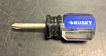 Husky Stubby Screwdriver, #2 Phillips, 681-107, Usa. Fixed Price $9.99.