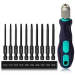 10 Pcs Triangle Screwdriver Set S2 Steel Quick Change Bit 1/4 Inch Hex. Fixed Price $25.15.