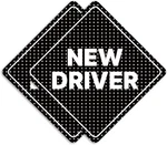 New Driver Ca Size: See-through Sticker 6.8 Inch Diamondcolor: Black, 2 Pack. Fixed Price $14.24.