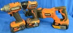 Ridgid Piece Tool Combo R864, R8693, R862301 W/3 Batteries. Fixed Price $189.59.