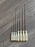 Snap On Tools Usa Pearl White Hard Handle Cabinet Flat Slotted Screwdriver Set. Fixed Price $299.99.