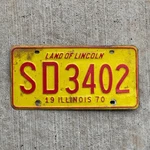 1970 Illinois License Plate Auto Vintage Garage Sd 3402. Fixed Price $9.99.