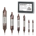 Toolant Center Drill Bit Set, Tialn Coated Cobalt M35 Hss 3/64"-3/16"(6PCS). Fixed Price $43.74.