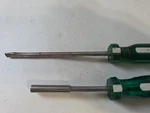Vintage S-k Hand Tools 70086 Green White Slotted Flat Tip Screwdriver Usa. Fixed Price $15.00.