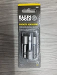 Klein Tool 5/16'' Magnetic Hex Drivers - 3 Pack. Fixed Price $8.00.