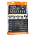 Warrior 100-PIECE Security Bit Set W/case Spline Hollow Star Hex Square 68457. Fixed Price $21.00.