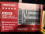 Sedy 80-PIECE Magnetic Nut Driver Bit Set, Sae & Metric 1/4" Hex Shank *new*. Fixed Price $69.99.