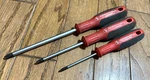 Cornwell Tools Phillips Tip Screwdriver Set Lot Red Fabric #1 #2 #3 Germany. Fixed Price $74.00.