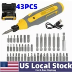 Cordless Electric Screwdriver Kit 45IN1 Rechargeable Mini Bit Set Us. Fixed Price $30.98.