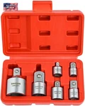 6 Piece Impact Socket Adapter And Reducer Set For 1/4" - 3/8" 1/2" Drive Conve. Fixed Price $58.94.