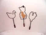 Vtg Miniature Primitive Rug Beater Set Of 3 Wire Wooden Handles. Fixed Price $14.97.