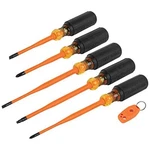 Klein Tools 33736INS Insulated Screwdriver Set, 1000V Slim-tip Driver, 6-PIECE. Fixed Price $59.42.