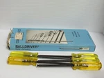 New Lot Of 5 Bondhus Hex Ball End Screw Driver Tool 10611 7/32" 7-3/4"L. Fixed Price $15.00.