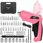 Jenabom 1 Electric Screwdriver Cordless Rechargeable Small 47PCS, Pink. Fixed Price $27.46.