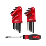 Ball End Sae/metric L-key Set With 27-IN-1 Ratcheting Multi-bit Screwdriver (23-. Fixed Price $98.33.
