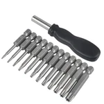 12 Pack Torx Head Screwdriver Bit Set 1/4 Inch Hex Shank T5T40 S2 Steel Security. Fixed Price $18.56.