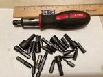 Task Force Ratcheting Handle + 26 Torx / Nut Screwsdriver Allen Bits. Fixed Price $25.00.