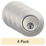 Hyper Tough Keyed Entry Single Cylinder Deadbolt, 4-PACK, Stainless Steel. Fixed Price $95.76.