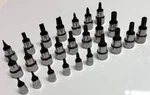 Williams Tools 25-PIECE 1/4", 3/8" Dr. Torx, Hex Screwdriver Bit Socket Set. Fixed Price $119.00.
