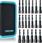 20PCS Magnetic Nut Driver Set, Impact Drill Bit 1/4", Metric And Sae. Fixed Price $37.99.