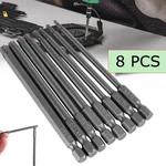 8PCS Torx Screwdriver Bit Set Hex Security Magnetic Head 100MM Extra Long T8-T40. Fixed Price $9.56.