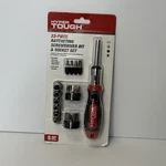 Hyper Tough 23 Piece Ratcheting Screwdriver Bit And Socket Set. Fixed Price $10.00.