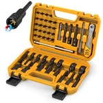 Elead 47-PIECE Magnetic Nut & Screwdriver Bit Set 1/4" Drive,. Fixed Price $28.88.