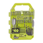 Ryobi Drill And Impact Kit Driver Driving Set 40 Piece. Fixed Price $18.20.